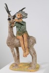 Deer and Girl With Flute